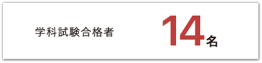 学科試験合格者14名